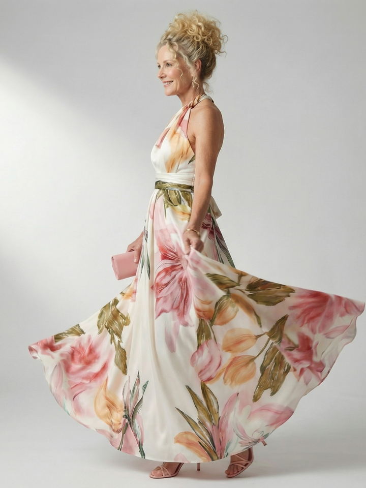 Amiel | Vestido Maxi Floral Liviano