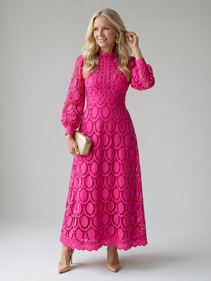 Ellis & Johnson™ | Vestido Midi de Encaje