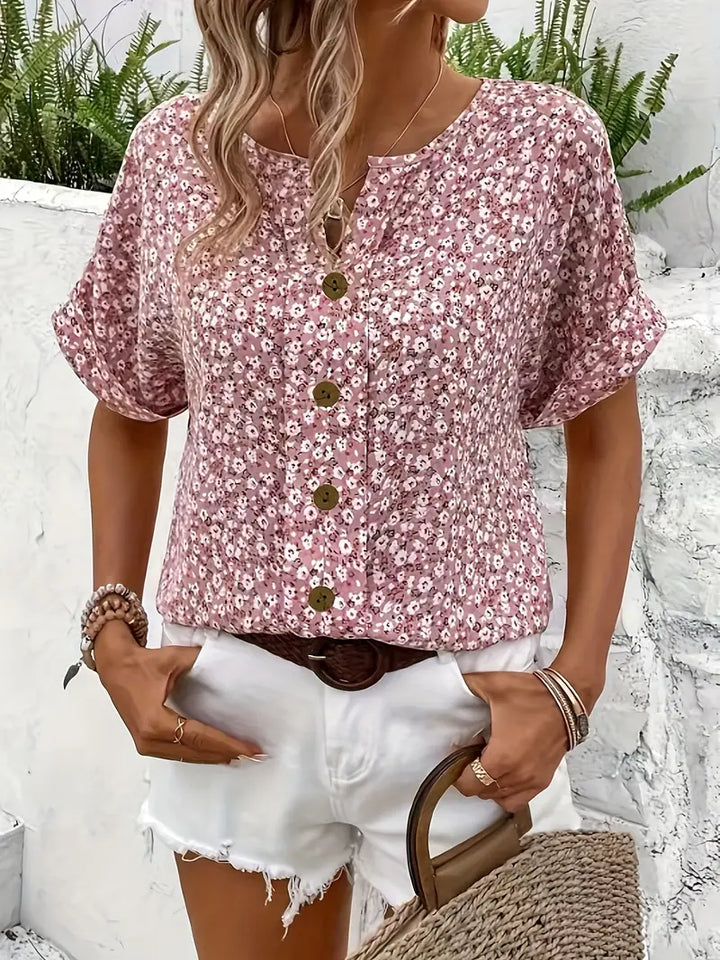 Verna™ | Blusa Floral Elegante