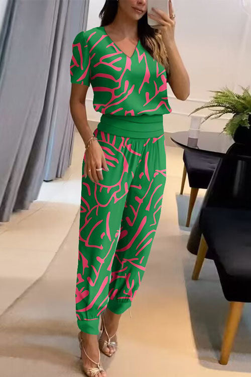 Conjunto de Dos Piezas Sofía con Escote en V