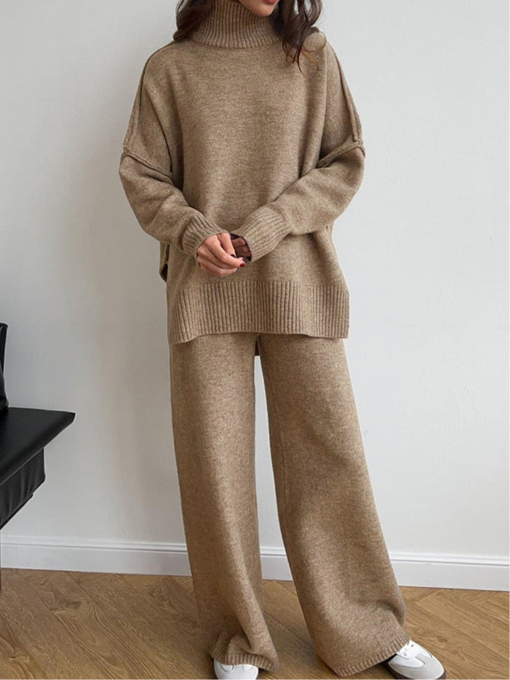 Conjunto de Suéter de Punto Cálido Sofia