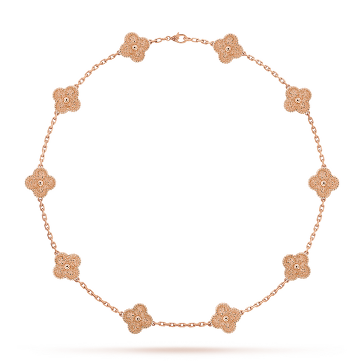 CLOVER | Collar Rosa con 10 Motivos