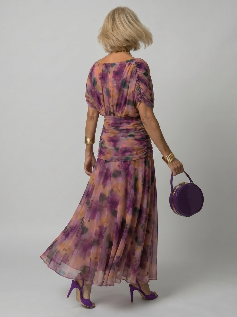 Ellis & Johnson™ | Vestido Midi Sin Hombros