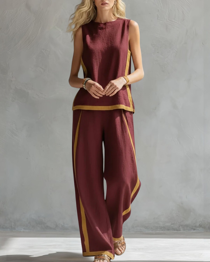 Leila - Conjunto Completo de Dos Piezas Elegante