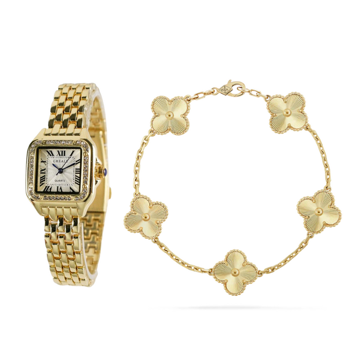 "Conjunto de Pulsera de Reloj de 2 Piezas 'Sofía'" (The title is already in Spanish. If you want a different variation or style, please let me know!)