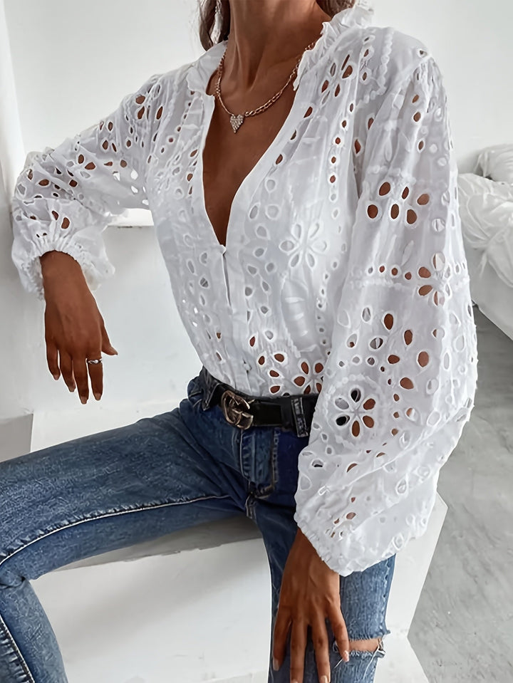 Elise™ | Blusa Floral de Manga Larga