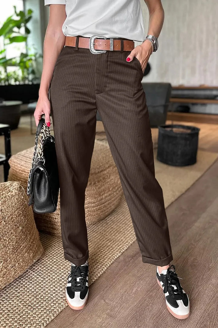 Matilda | Pantalones de rayas elegantes que destacan la figura