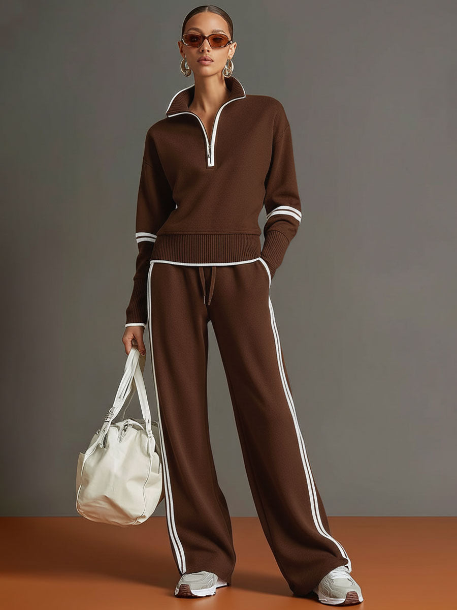 "Marietta – blusa y pantalón de pierna ancha"