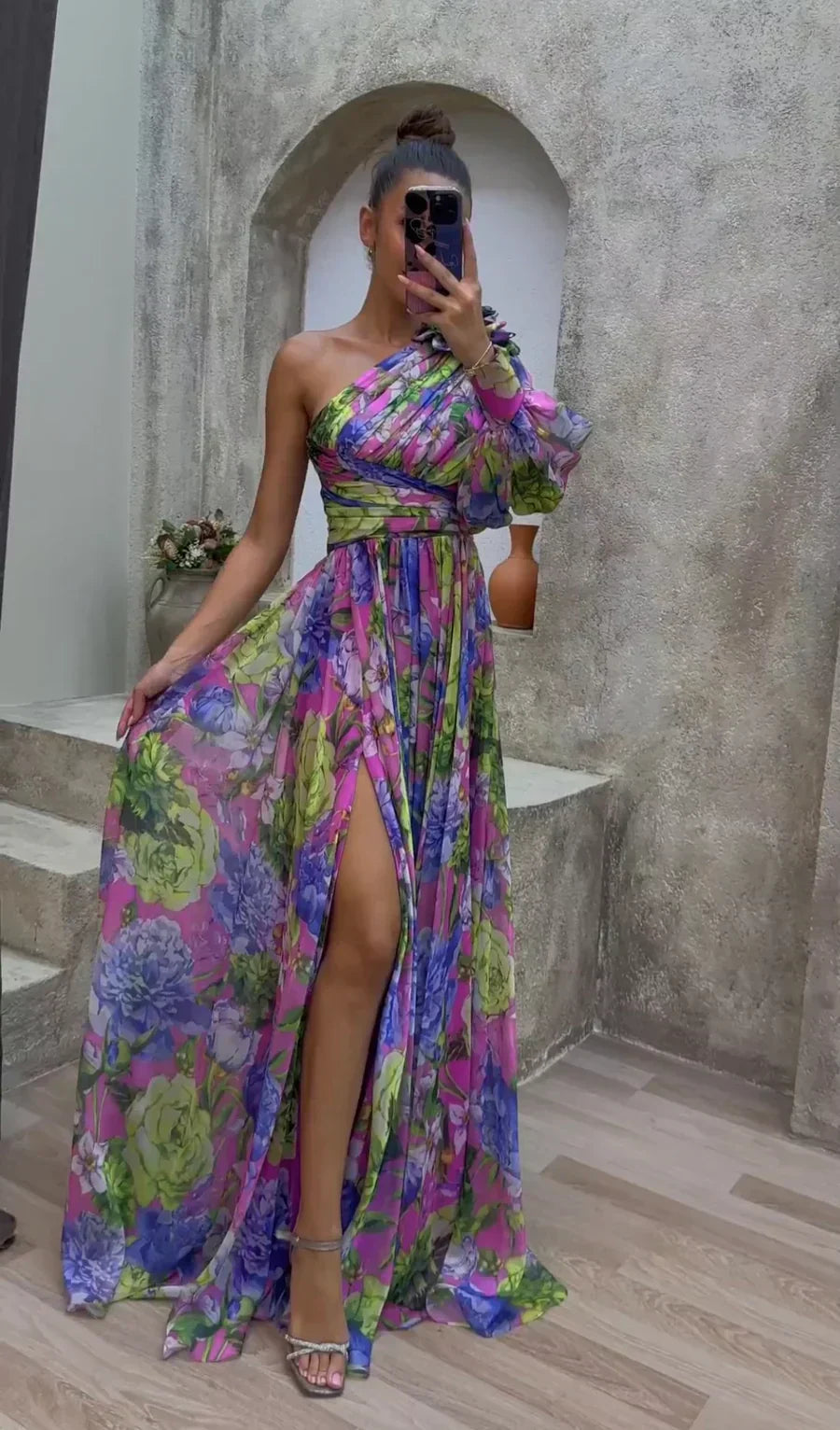 Ellis & Johnson™ | Vestido Drama Flor de Primavera