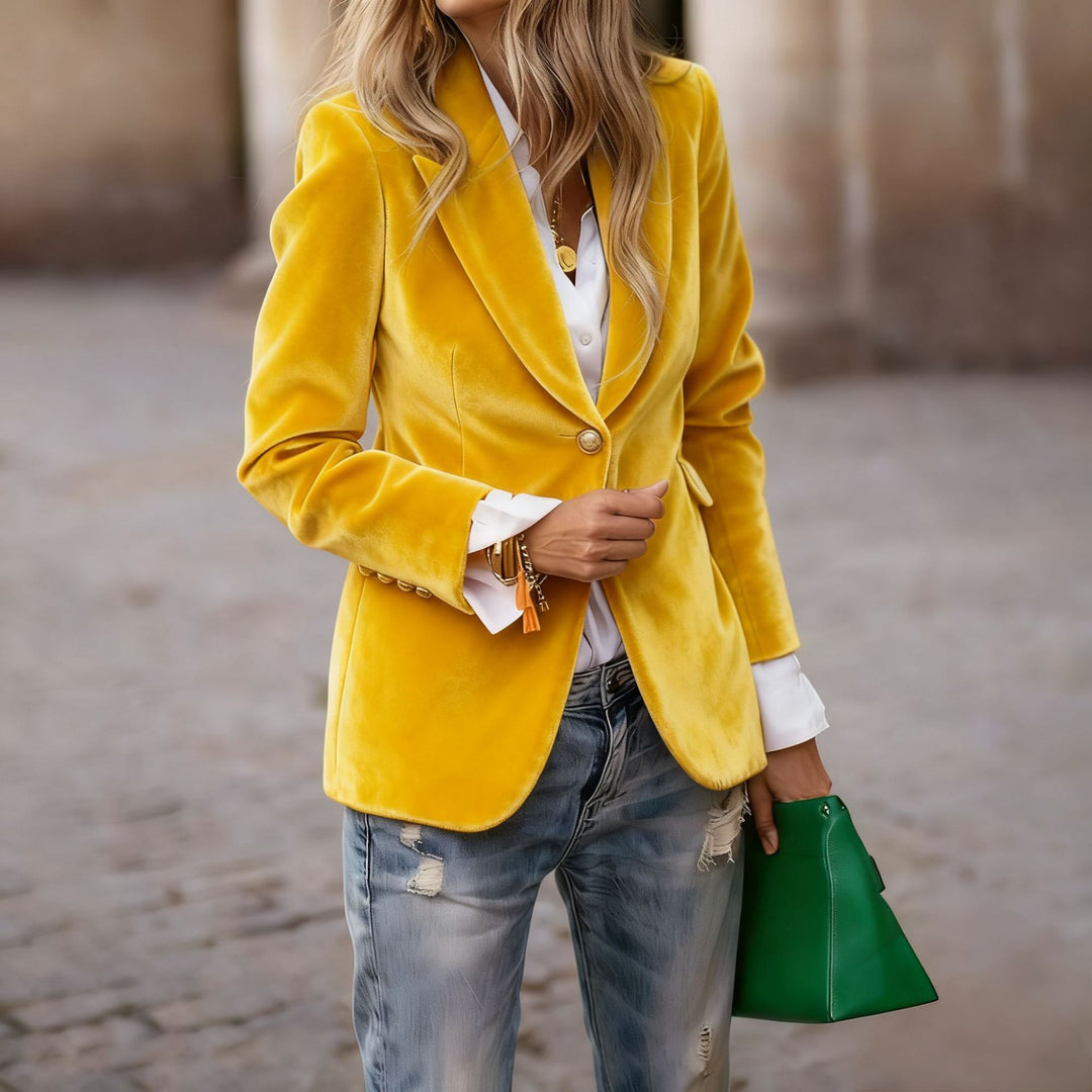 Chaqueta de Traje Slim-fit de Terciopelo Vincent