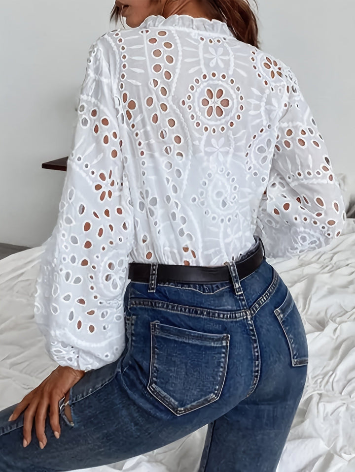"Elise™ | Blusa Floral de Manga Larga" (The title is already in Spanish and does not require translation.)