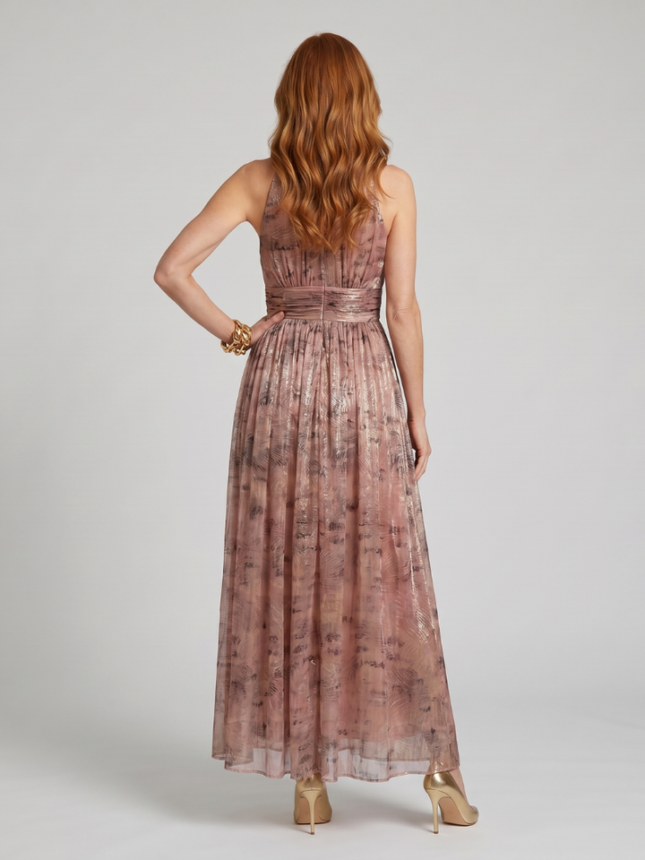Ellis & Johnson™ | Vestido midi sin mangas con textura
