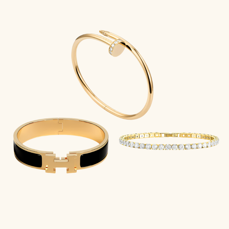 Conjunto de Pulseras de 3 Piezas Marbella