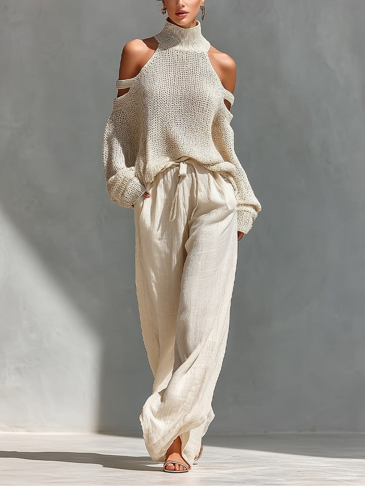 Camila | Conjunto de moda en punto y lino