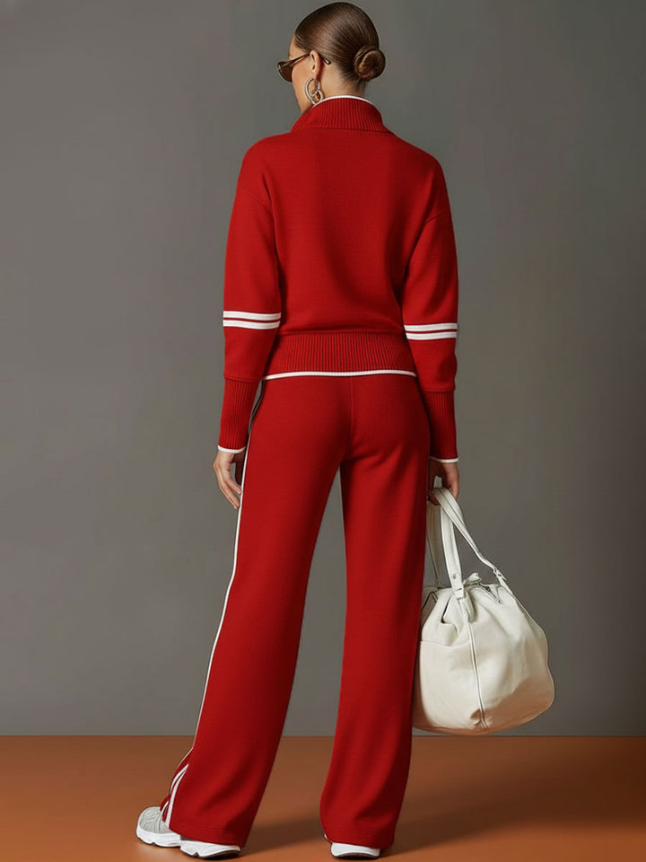 "Marietta – blusa y pantalón de pierna ancha"