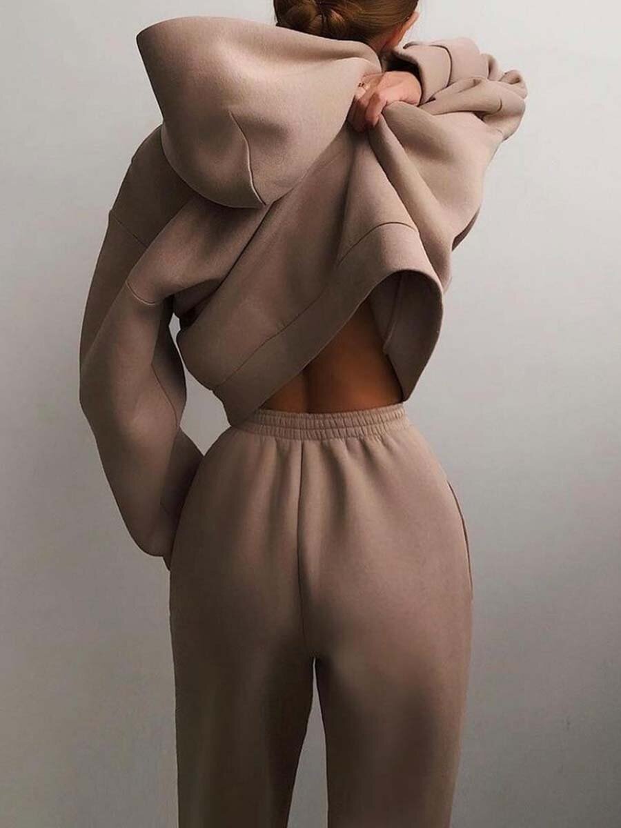 Conjunto Casual de Dos Piezas con Capucha Sofía