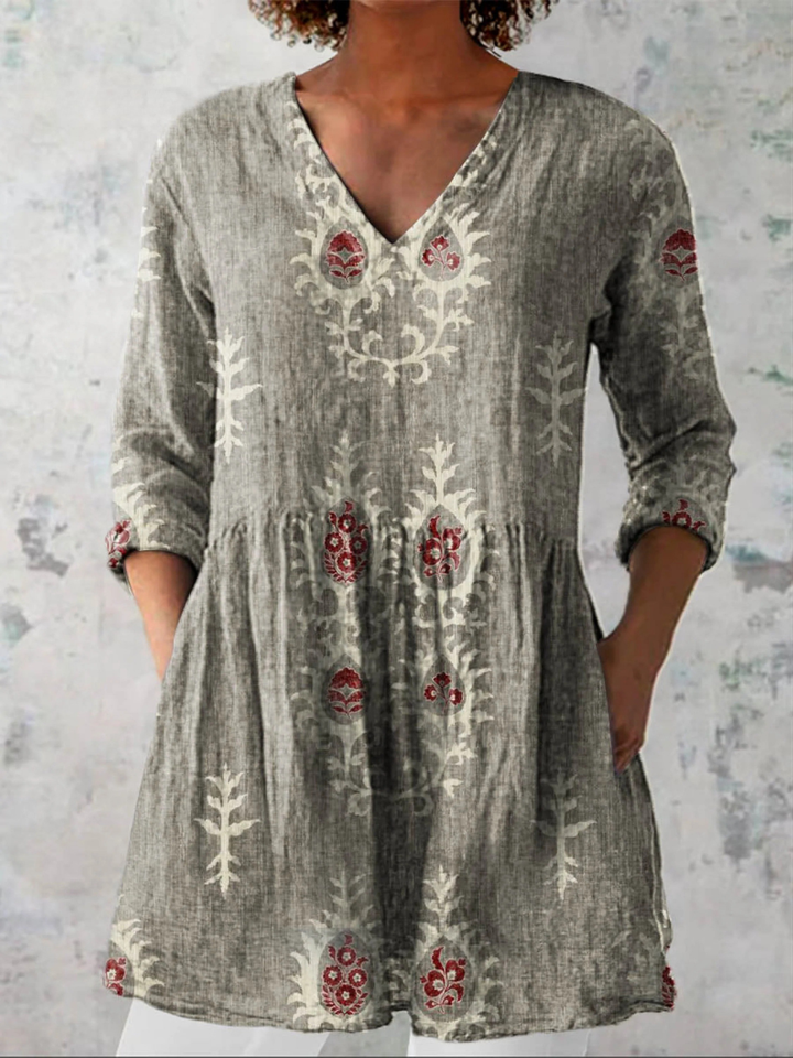 "Elise | Blusa Larga con Escote en V"