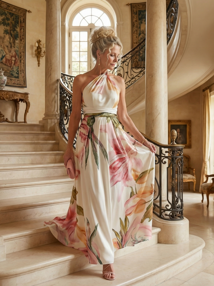 Amiel | Vestido Maxi Floral Liviano