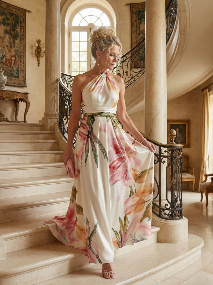 Amiel | Vestido Maxi Floral Liviano
