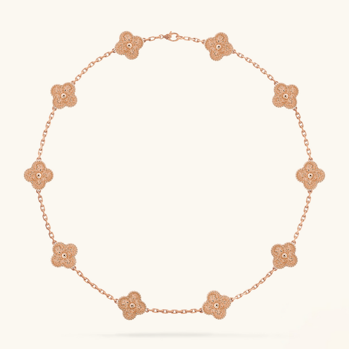 CLOVER | Collar Rosa con 10 Motivos