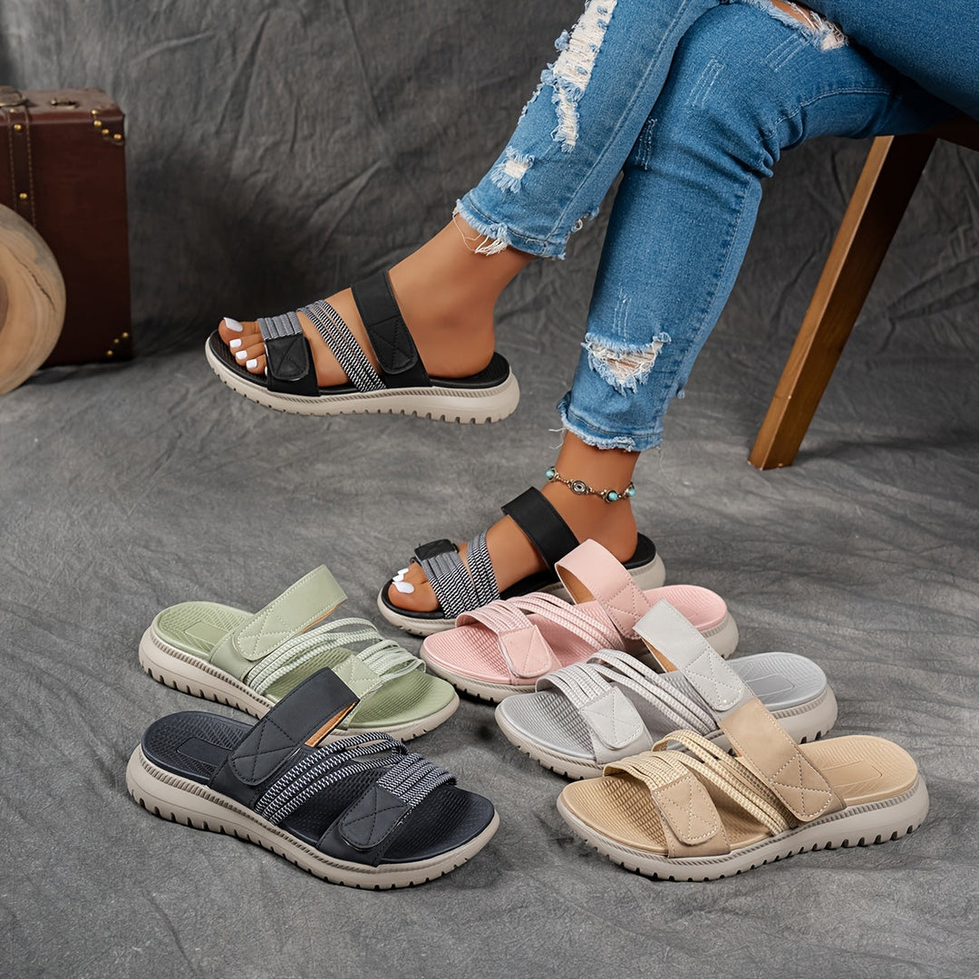 Cleo - Sandalia deportiva cómoda con suela de plataforma