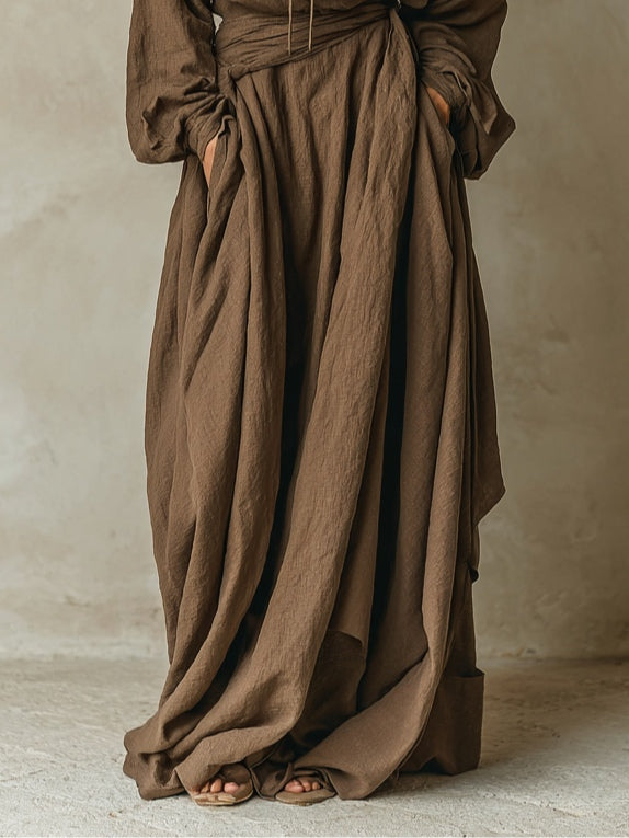 "Vestido Maxi Sienna" (The title remains the same as it is already in Spanish.)