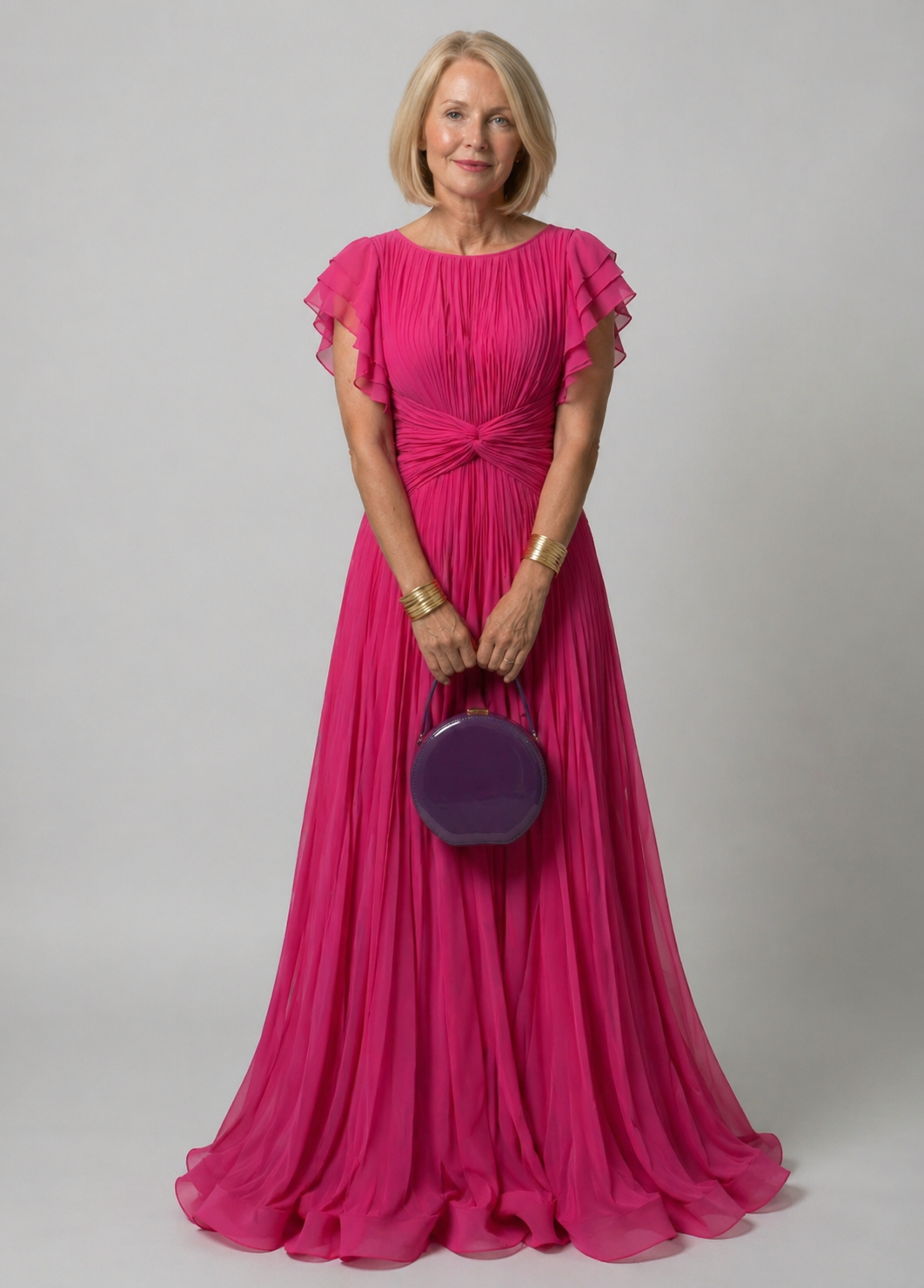 Ellis & Johnson™ | Vestido de Noche Con Pliegues