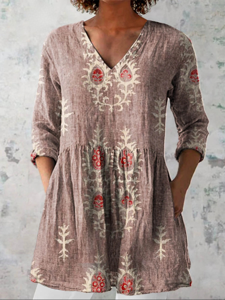 "Elise | Blusa Larga con Escote en V"