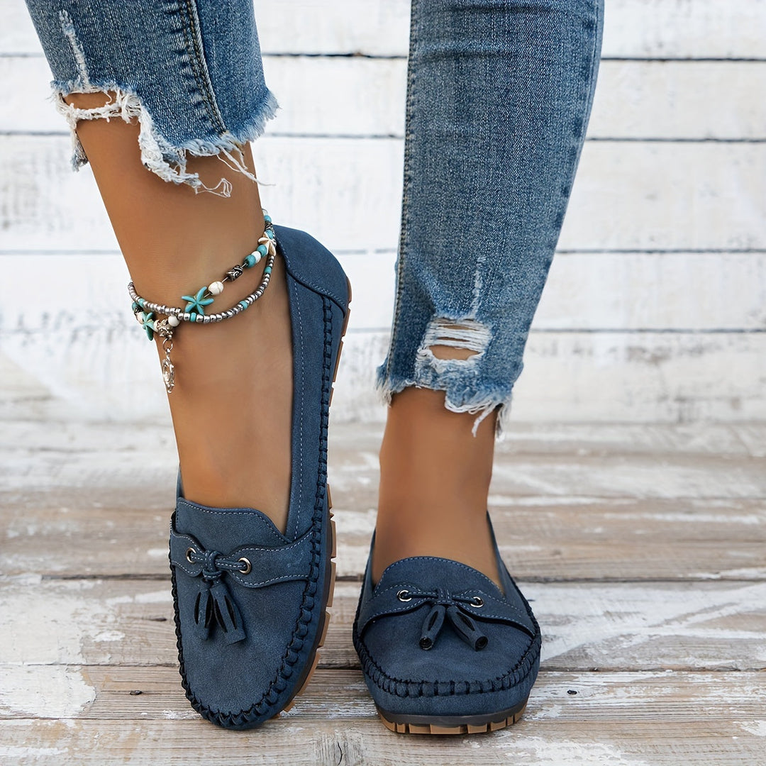 Nadine - Mocasines Clásicos con Detalle de Borlas