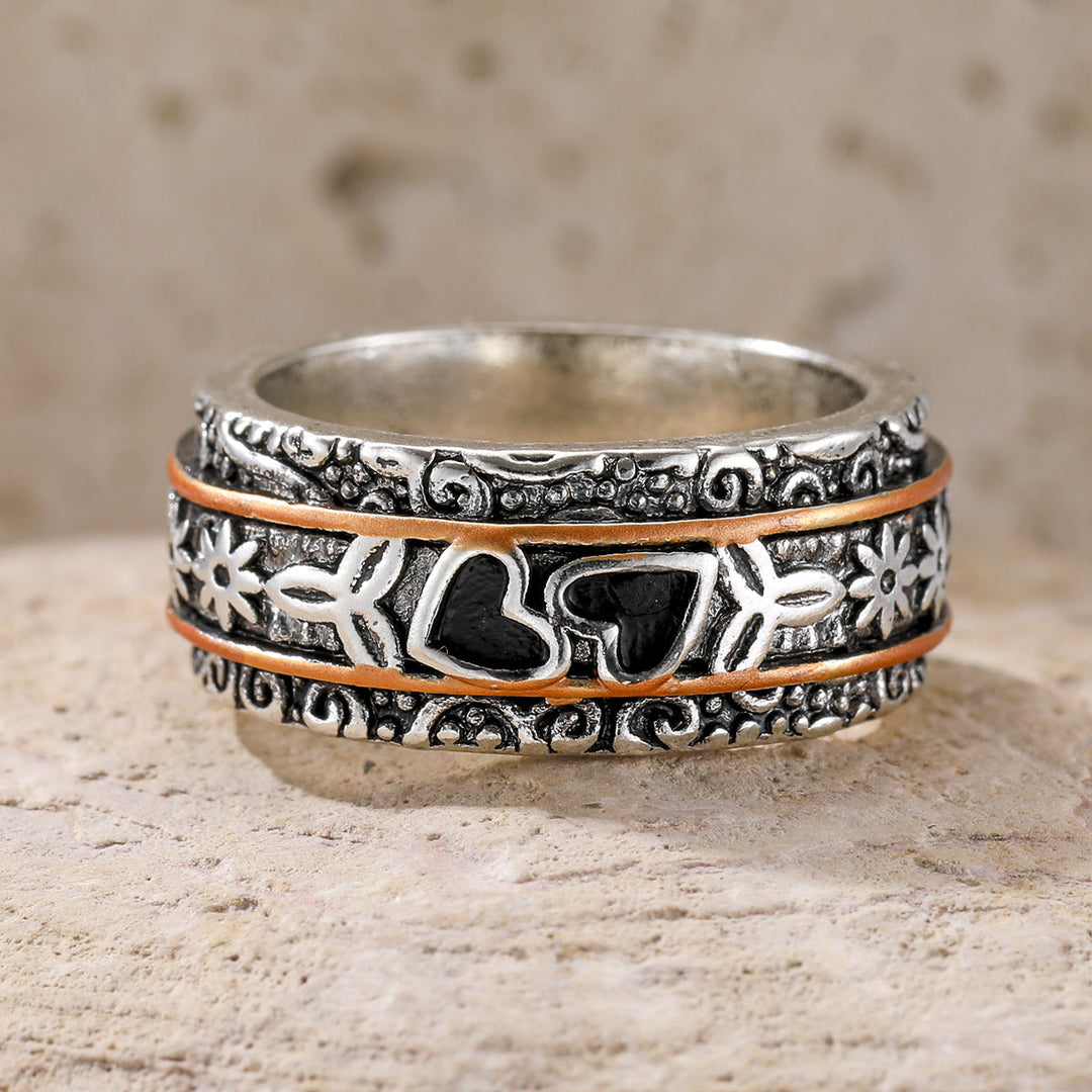 Anillo de Herencia de Plata con Grabado
