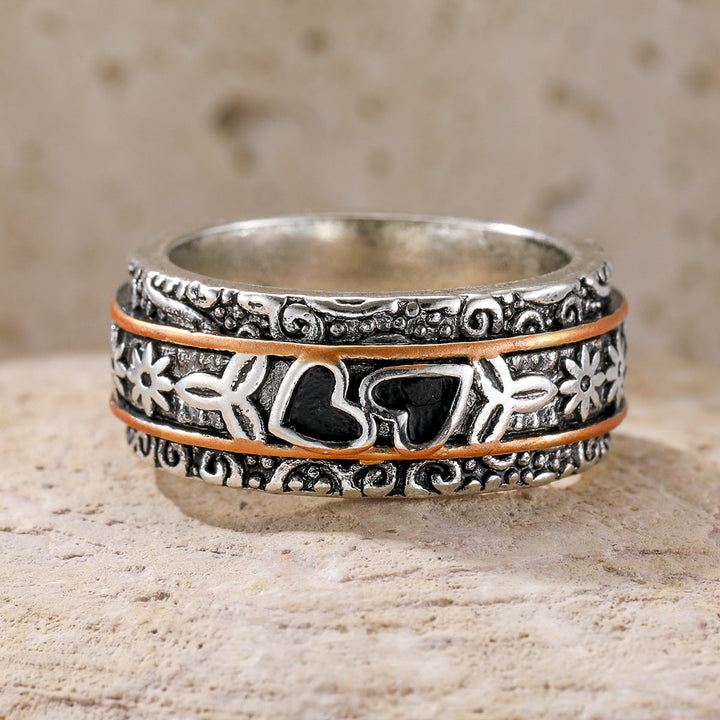 Anillo de Herencia de Plata con Grabado