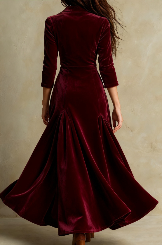 Vestido Largo de Terciopelo Vivienne