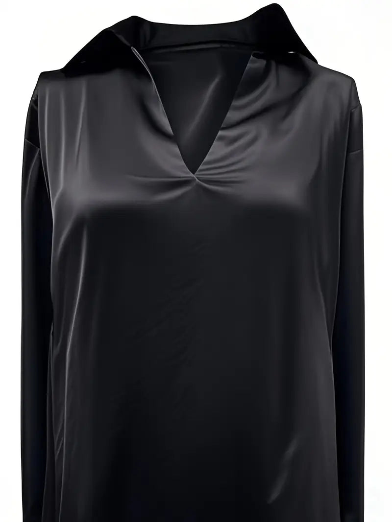 Eva™ | Blusa de satén premium con escote en V