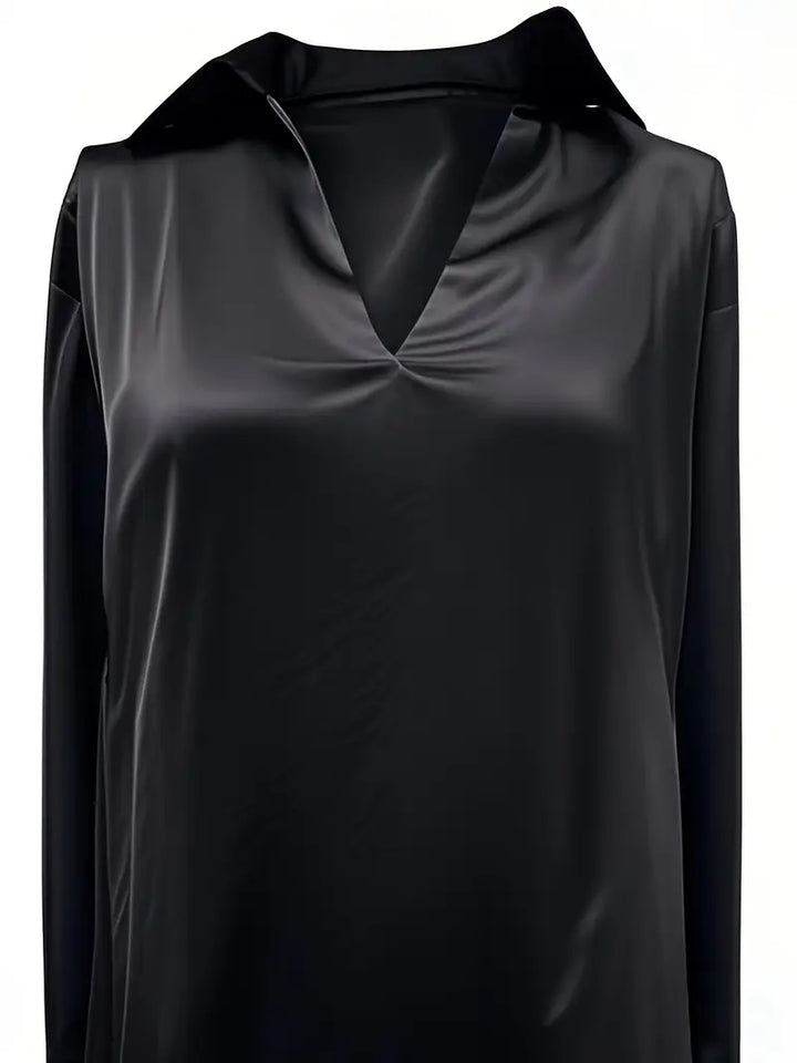 Eva™ | Blusa de satén premium con escote en V