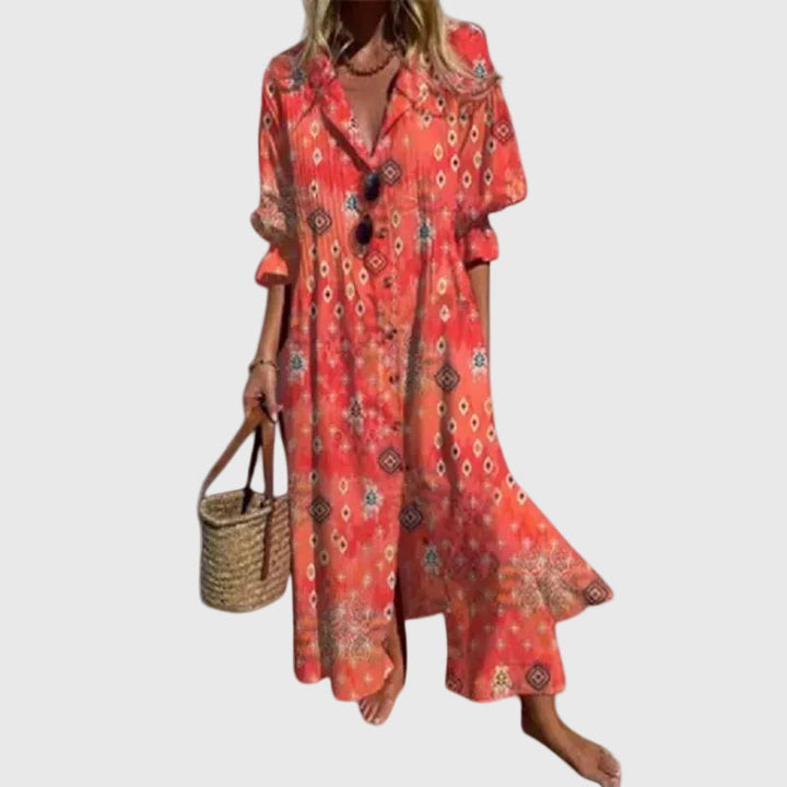 Zariah – Elegante vestido largo de estilo bohemio