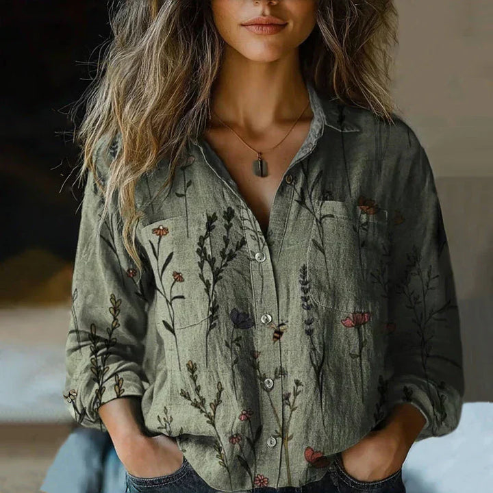 Rebecca™ | Blusa Vintage con Patrón Bohemio