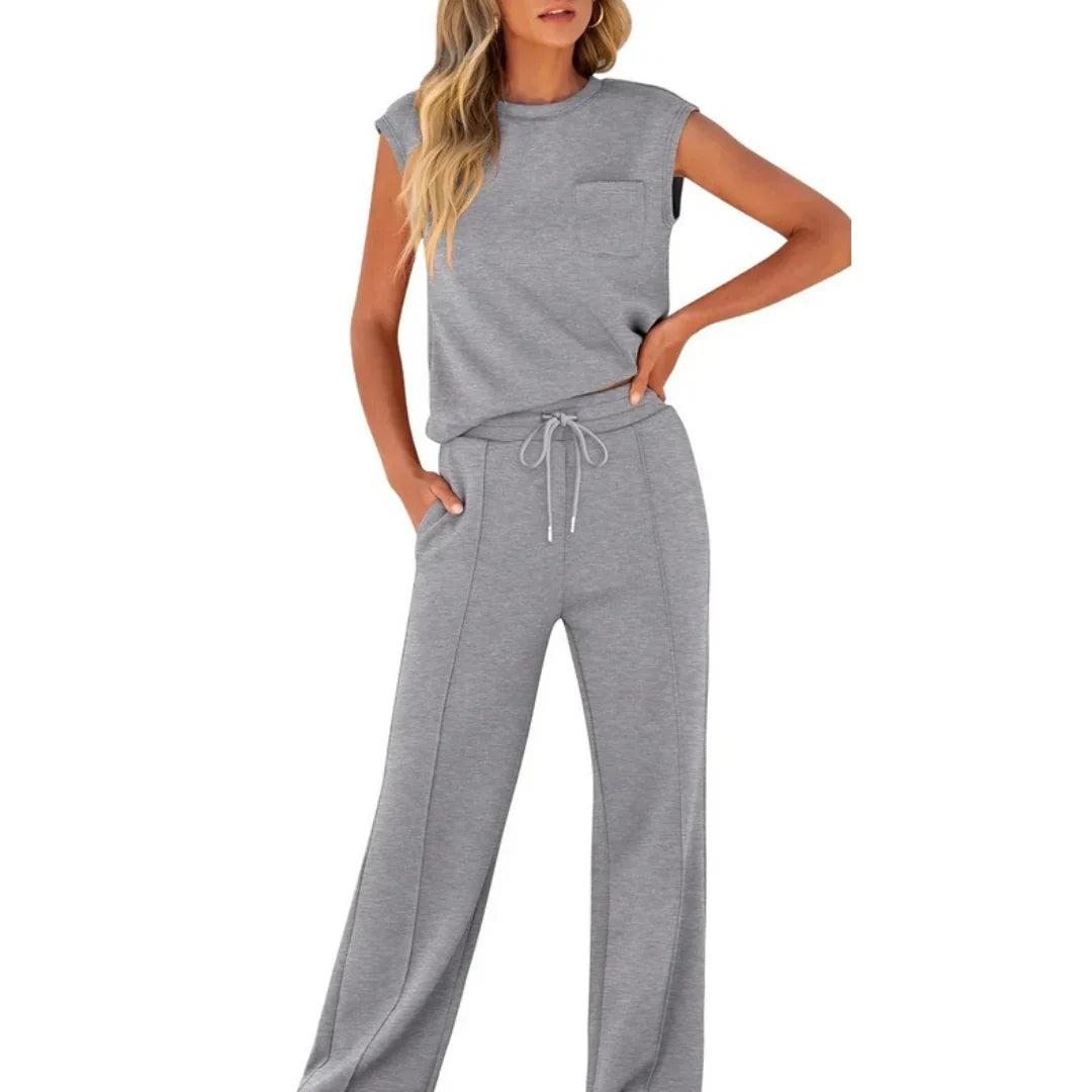 MIRIAM™ | Conjunto 'Lounge' de primavera en tela suave
