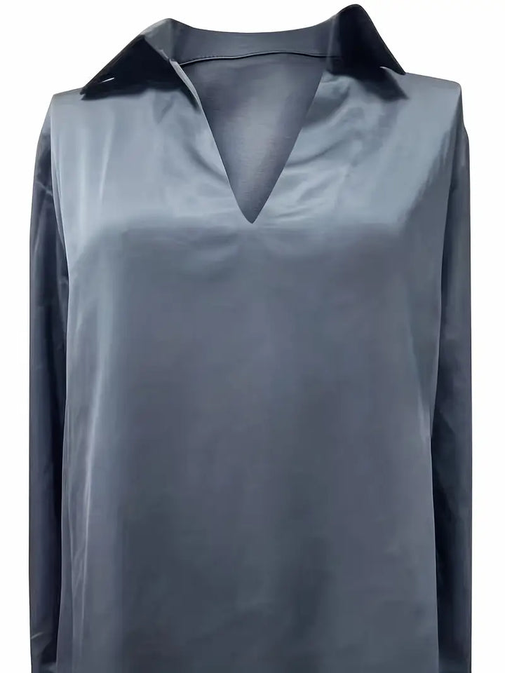 Eva™ | Blusa de satén premium con escote en V