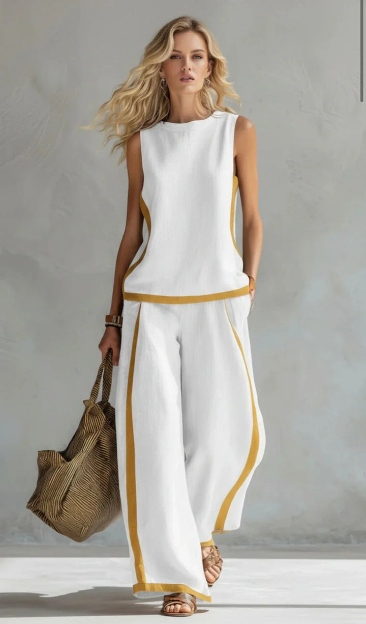 "Leila | Conjunto elegante de dos piezas" (The title is already in Spanish. If you would like a different variation or a translation into another language, please let me know!)