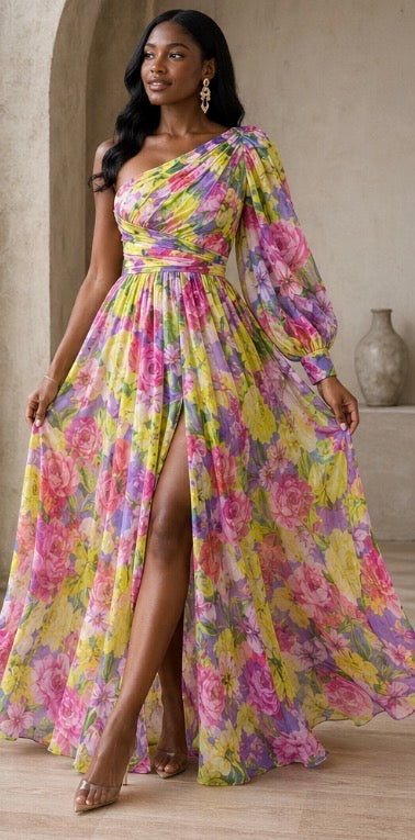 Ellis & Johnson™ | Vestido Drama Flor de Primavera