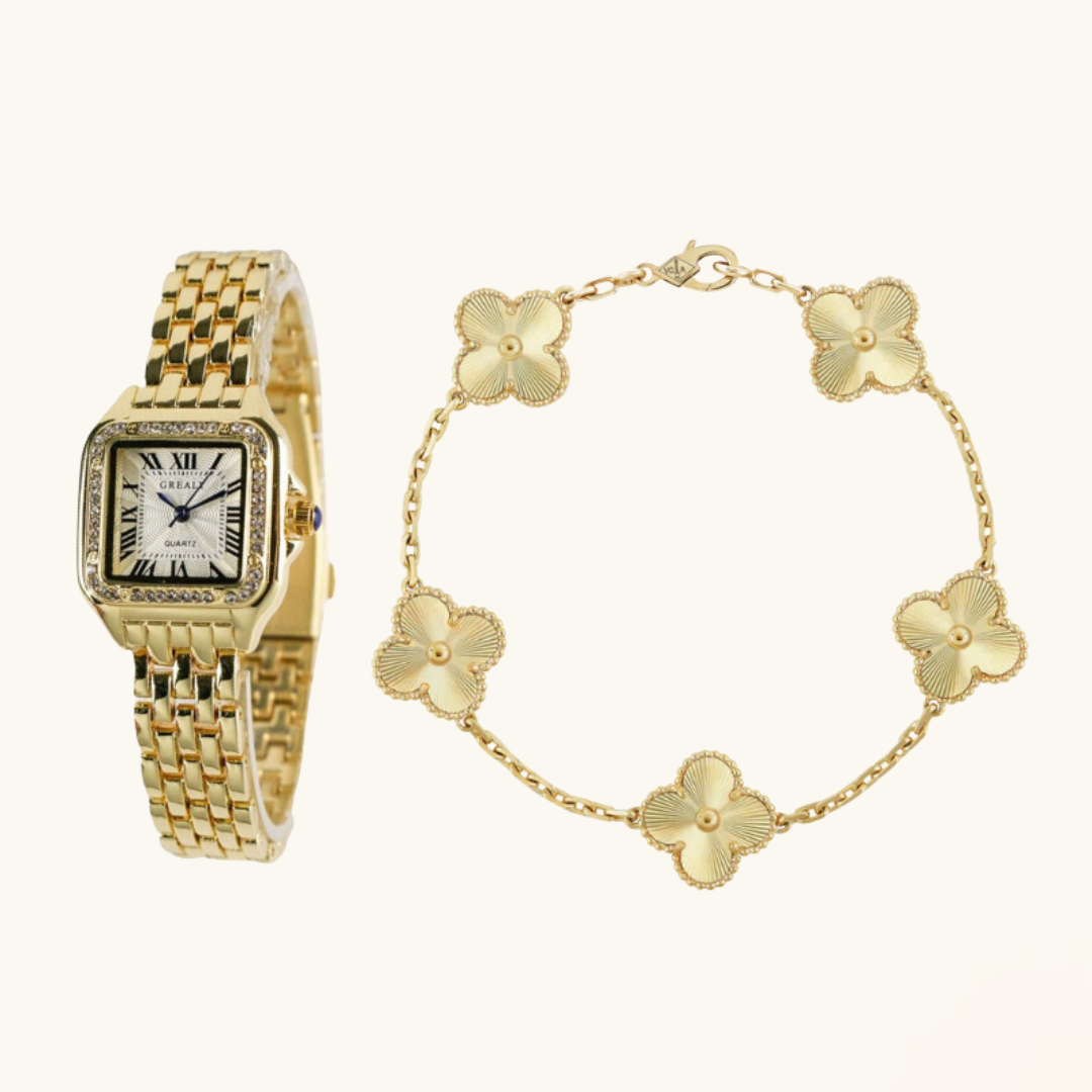 "Conjunto de Pulsera de Reloj de 2 Piezas 'Sofía'" (The title is already in Spanish. If you want a different variation or style, please let me know!)