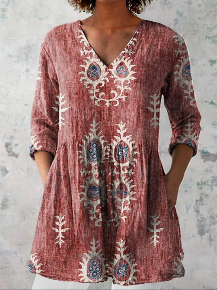 "Elise | Blusa Larga con Escote en V"