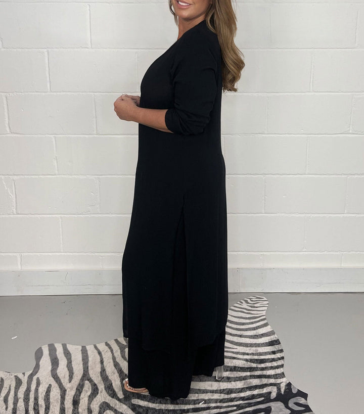Conjunto Casual de Top Largo Sofia y Pantalones Coordinados