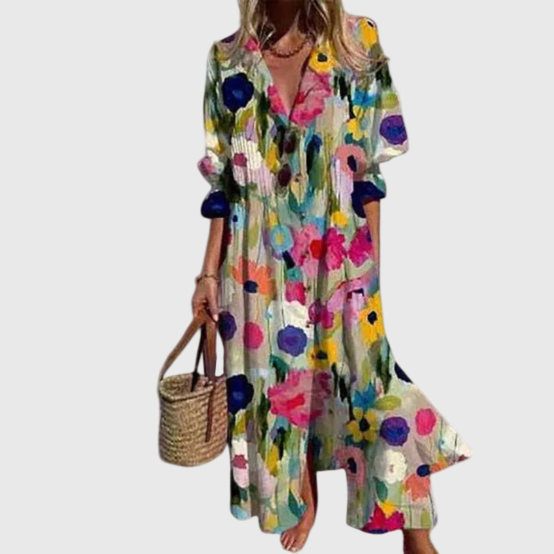 Zariah – Elegante vestido largo de estilo bohemio