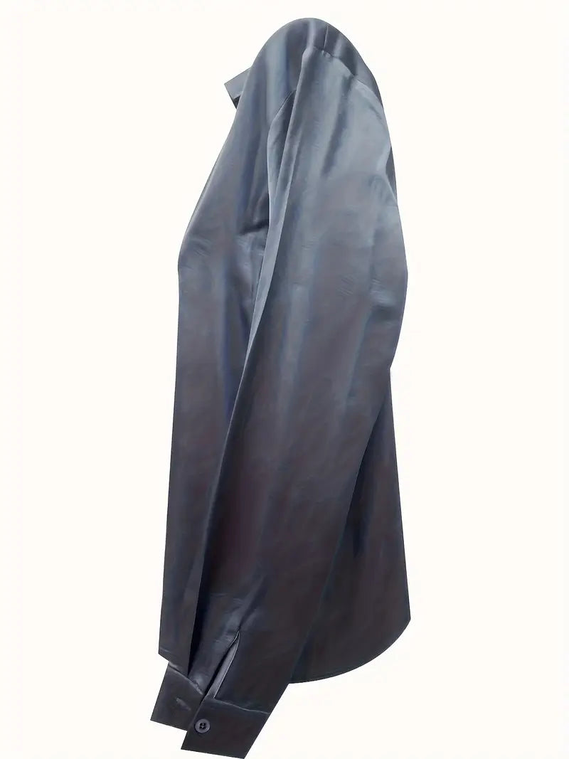 Eva™ | Blusa de satén premium con escote en V