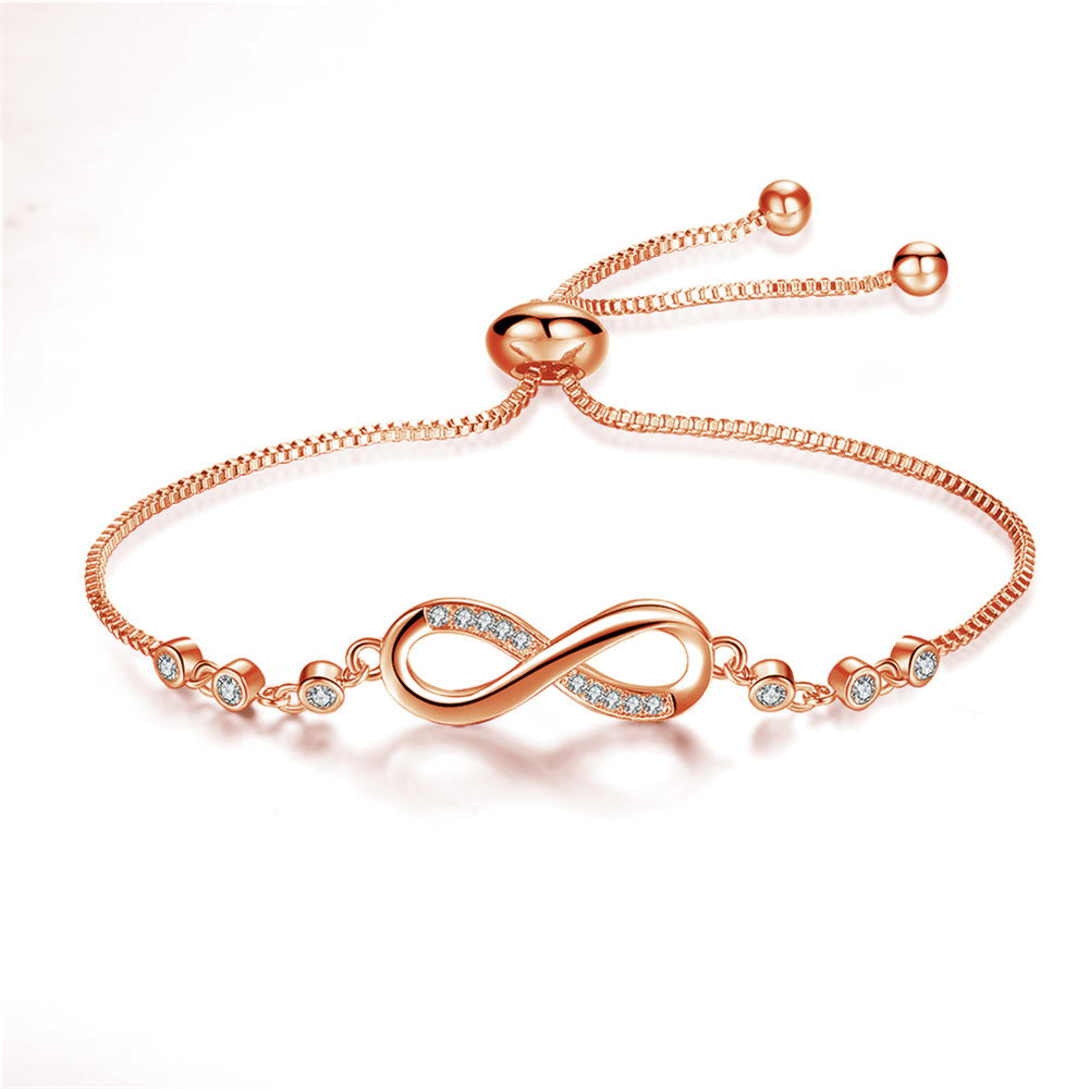 Pulsera Ajustable Infinita de Plata