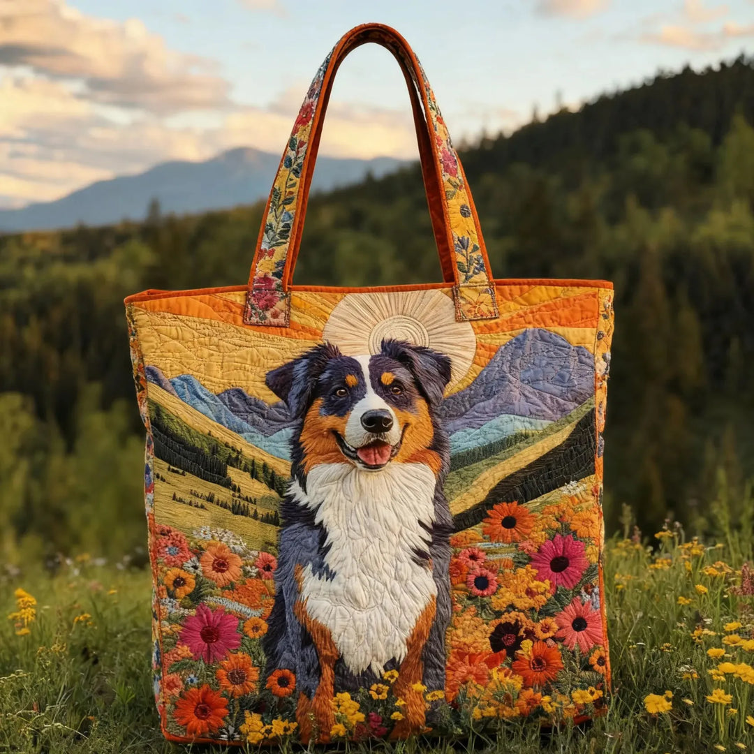 Compañero de la Pradera Montañosa | Tote de Quilt Hecho a Mano