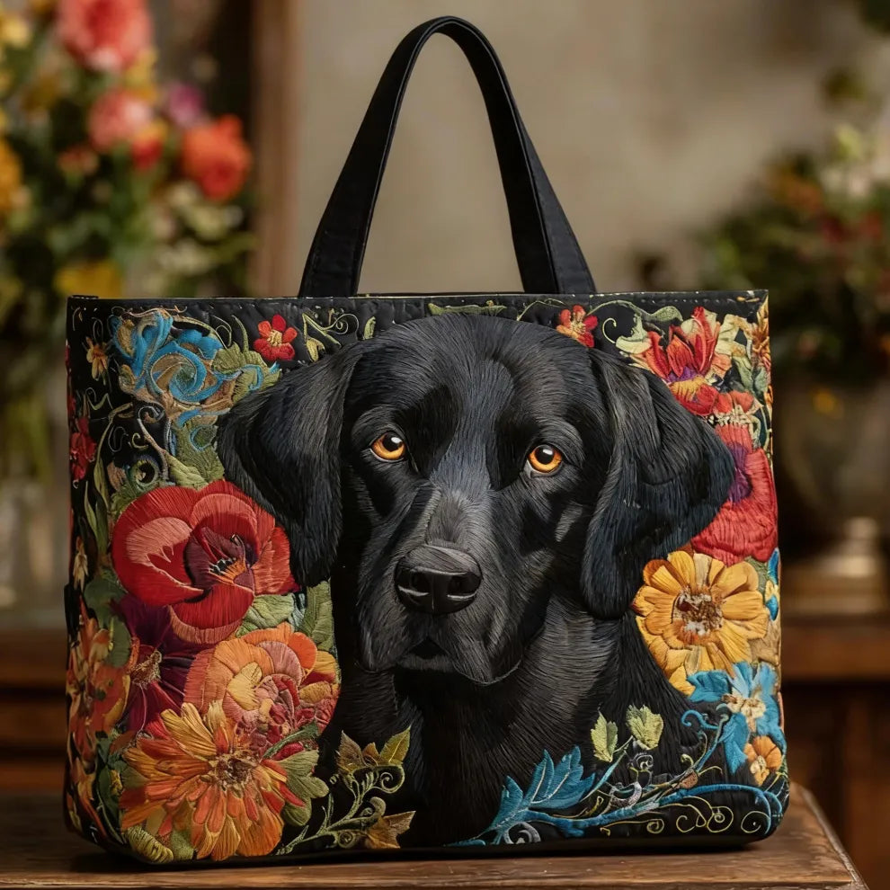 Compañero Midnight Bloom | Tote acolchado hecho a mano