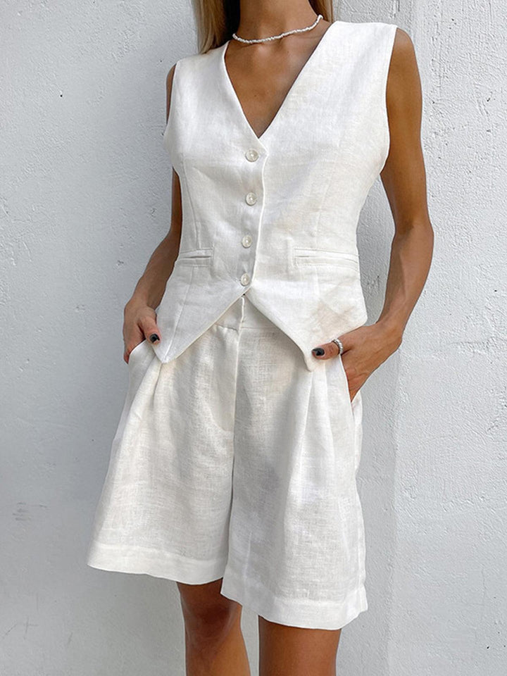 Conjunto de Dos Piezas con Pantalones Cortos Sophia