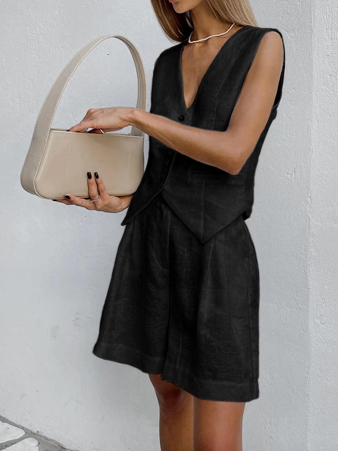 Conjunto de Dos Piezas con Pantalones Cortos Sophia